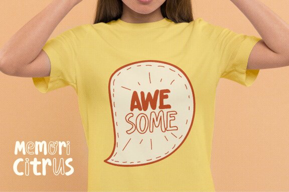 Memori Citrus | Hand Drawn Font