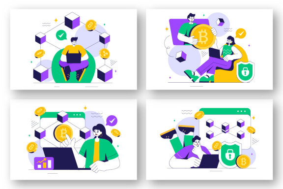 9 Blockchain Technology Illustration