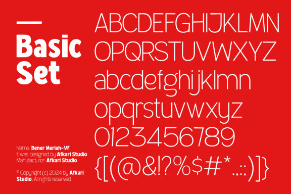 Bener Meriah - Sans Serif Display Family Font