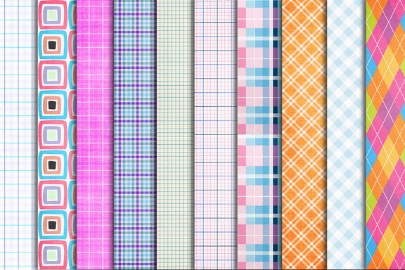 Checkered Papers Printable Patterns
