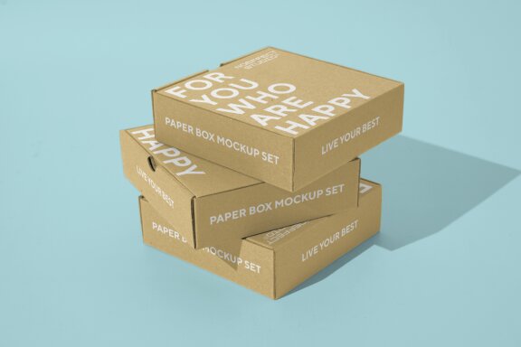Paper Box Mockup Set (NE18)