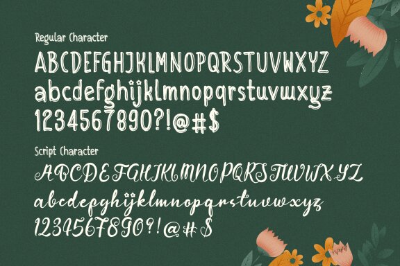 Filoria Amelia | Cute Hand Drawn Duo Font