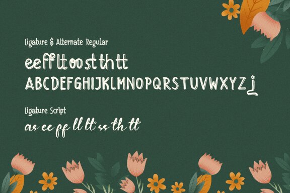 Filoria Amelia | Cute Hand Drawn Duo Font