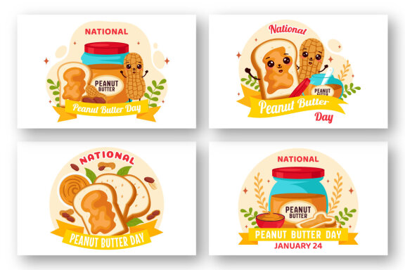 11 National Peanut Butter Day Illustration