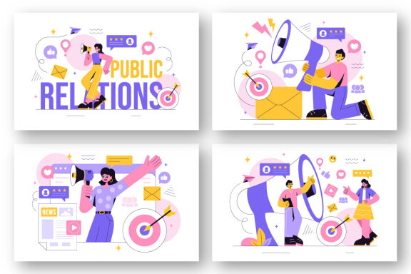 12 Public Relations Illustration