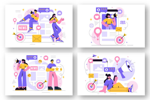 12 Public Relations Illustration