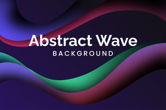 Colorful Gradient Wave - Free Backgrounds