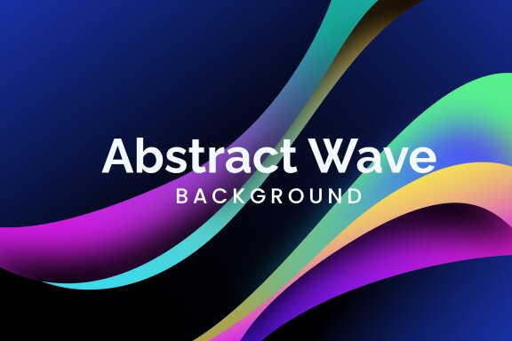 Colorful Gradient Background Wave