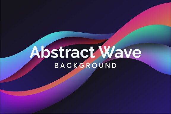 Colorful Gradient Background Wave