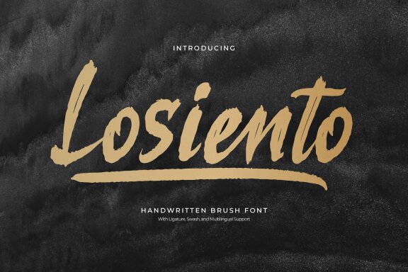 Losiento | Brush Handwritten Font