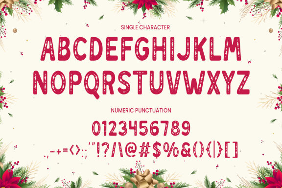 DT Forest Crystal Font  - Christmas font