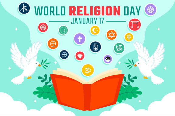 11 World Religion Day Illustration