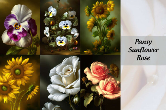 Stylized Zodiac Flowers