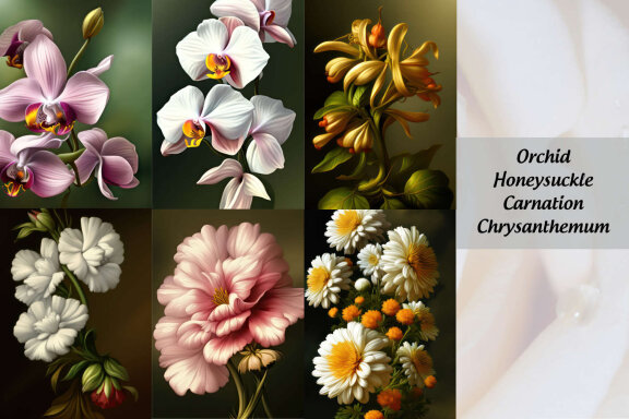 Stylized Zodiac Flowers
