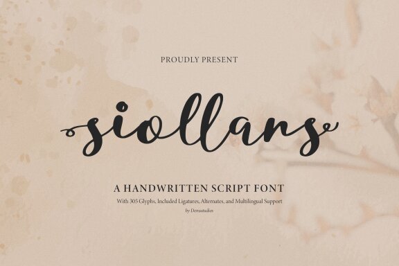 Siollars | Handwritten Script Font