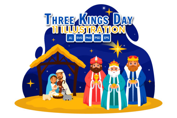 11 Three Kings Day Illustration
