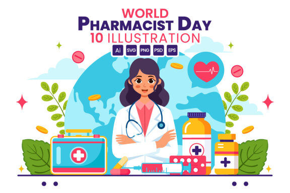 10 World Pharmacists Day Illustration