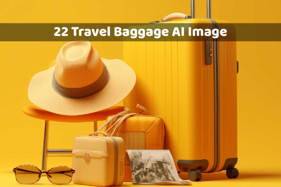 Travel Luggage Concept AI Image