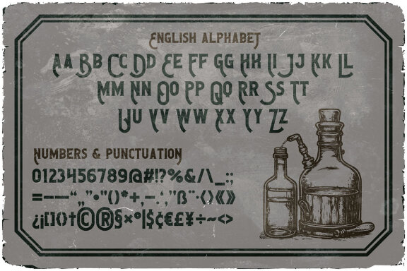 Moonshine Vintage Label Font