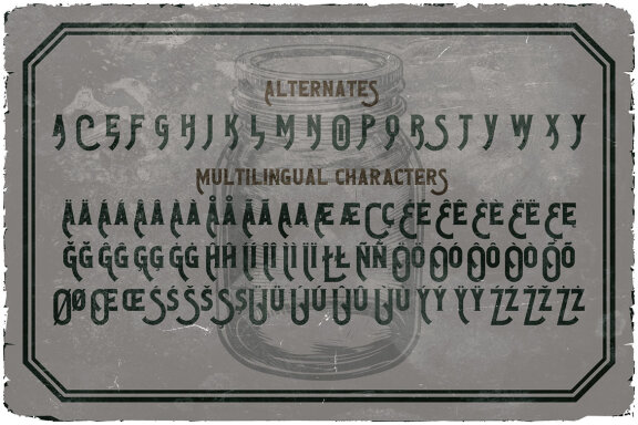 Moonshine Vintage Label Font