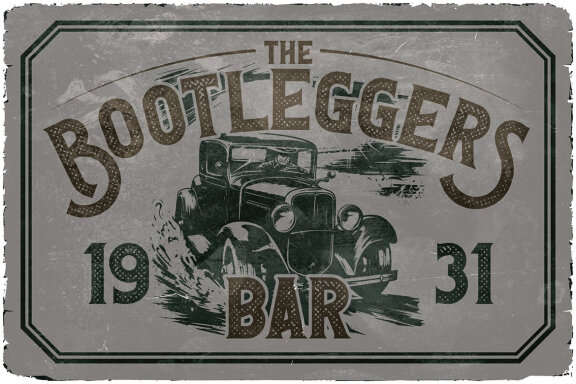 Moonshine Vintage Label Font