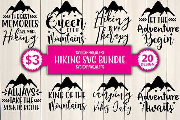 Hiking SVG Bundle