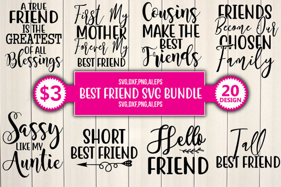 Best Friends SVG Bundle