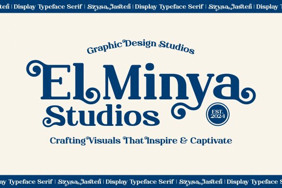 Szysa Jasteri | Display Typeface Serif