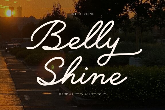 Belly Shine | Handwritten Script Font