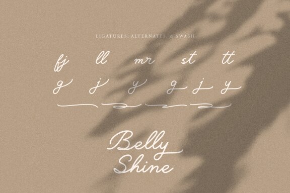Belly Shine | Handwritten Script Font