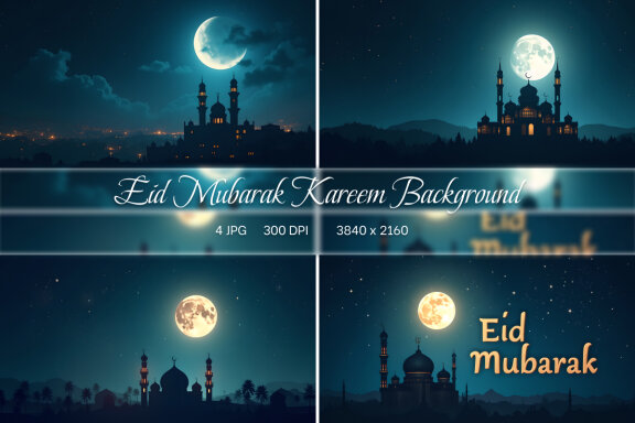 Ramadan Eid Mubarak Kareem Background
