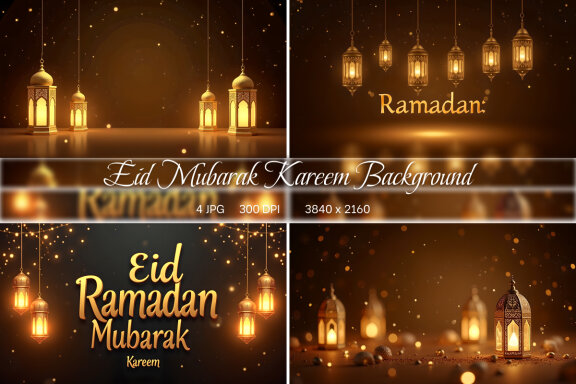 Ramadan Eid Mubarak Kareem Background