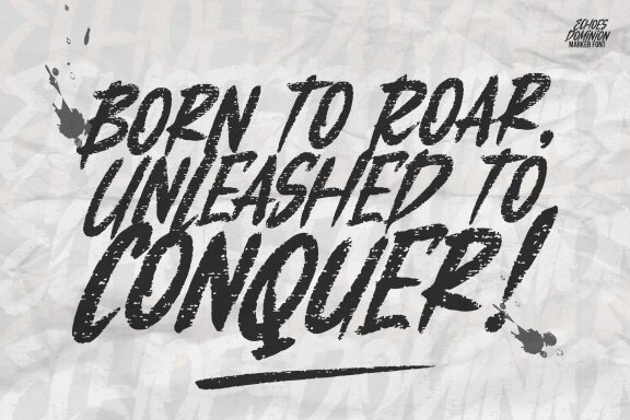 Echoes Dominion | Marker Font