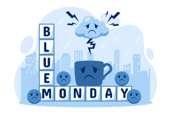 10 Blue Monday Illustration