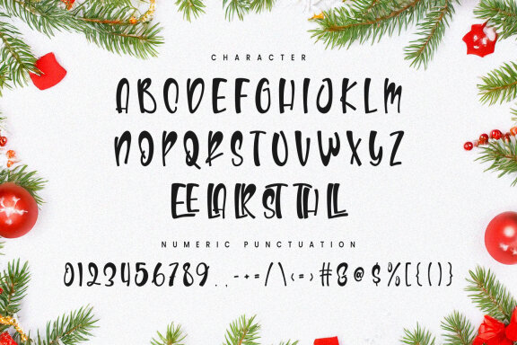 Ciannal Christmas Display Font