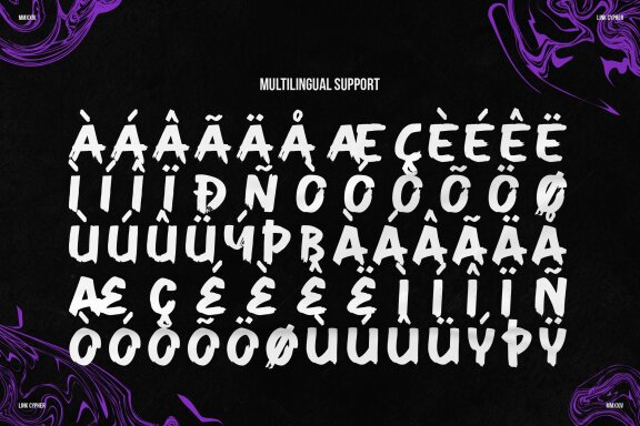 Link Cypher | All Caps Marker Font
