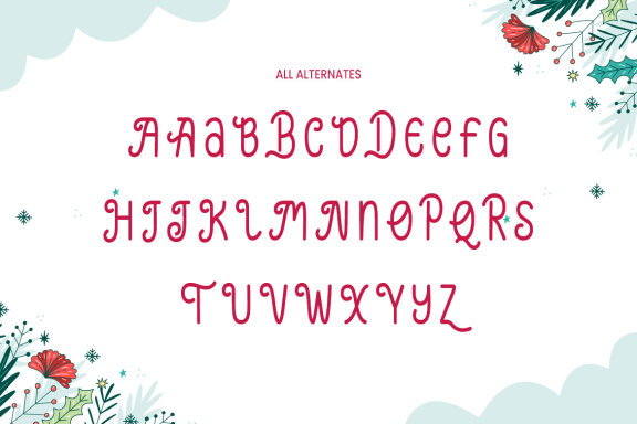 DT Wishes Holiday Font - Christmas Font