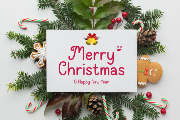 DT Wishes Holiday Font - Christmas Font