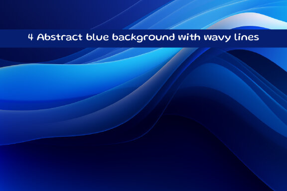 Blue abstract wavy background