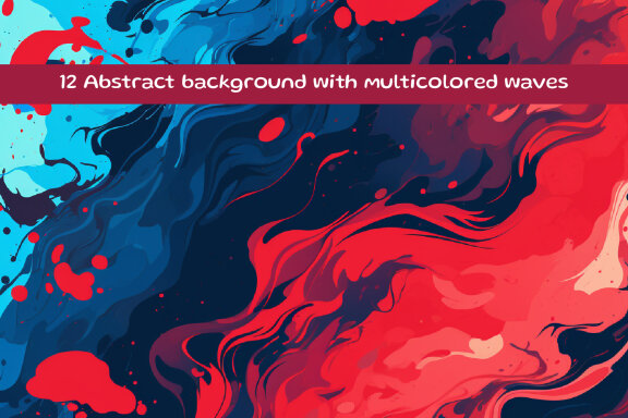 A painting of a colorful abstract background 