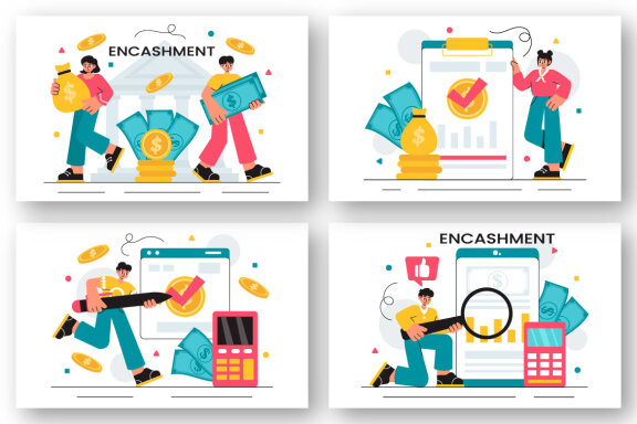 10 Banking Encashment Illustration
