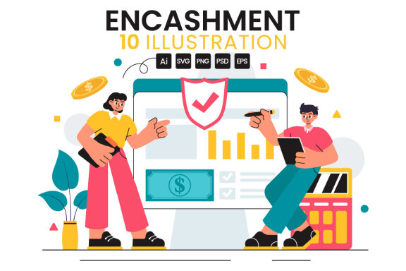 10 Banking Encashment Illustration