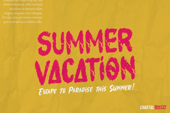 Coastal Threads | Brush Duo Font