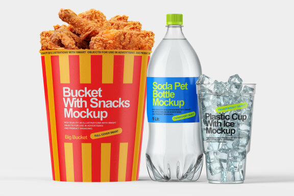 Matte fast food mockup