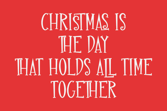 Clechas Christmas Display Font