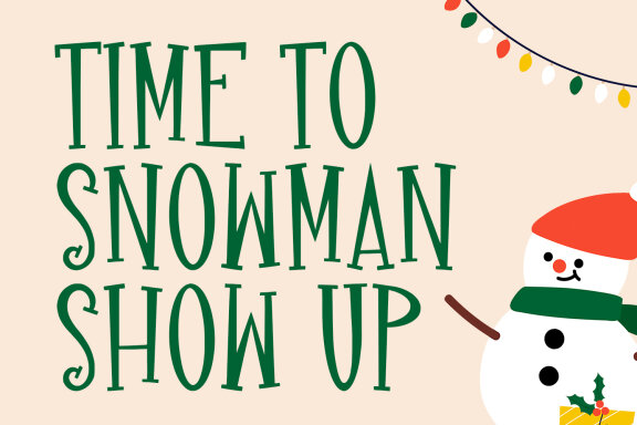 Clechas Christmas Display Font