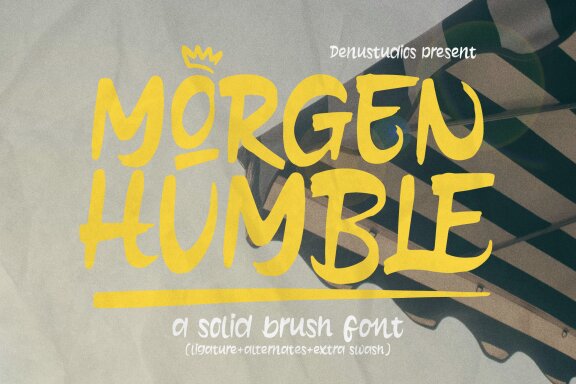 Morgen Humble | Solid Brush Font