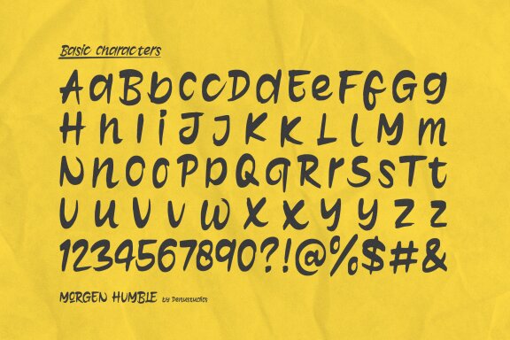 Morgen Humble | Solid Brush Font