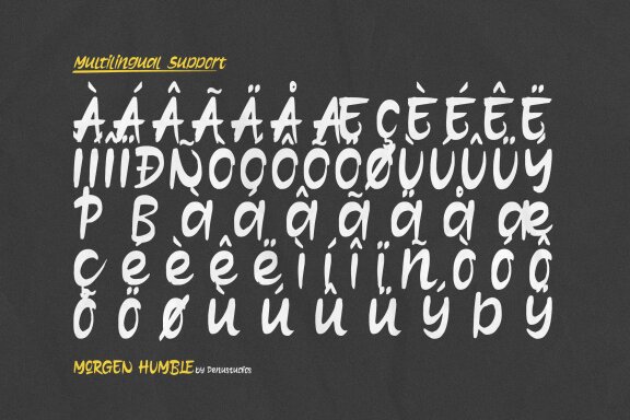 Morgen Humble | Solid Brush Font