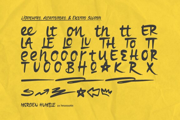 Morgen Humble | Solid Brush Font